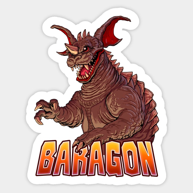 Baragon Sticker by Creepsandbabes